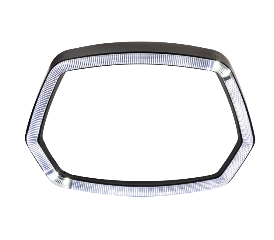 Anello lampada Anello lampada a LED per Vespa Sprint 50cc 2T/4T, nero opaco