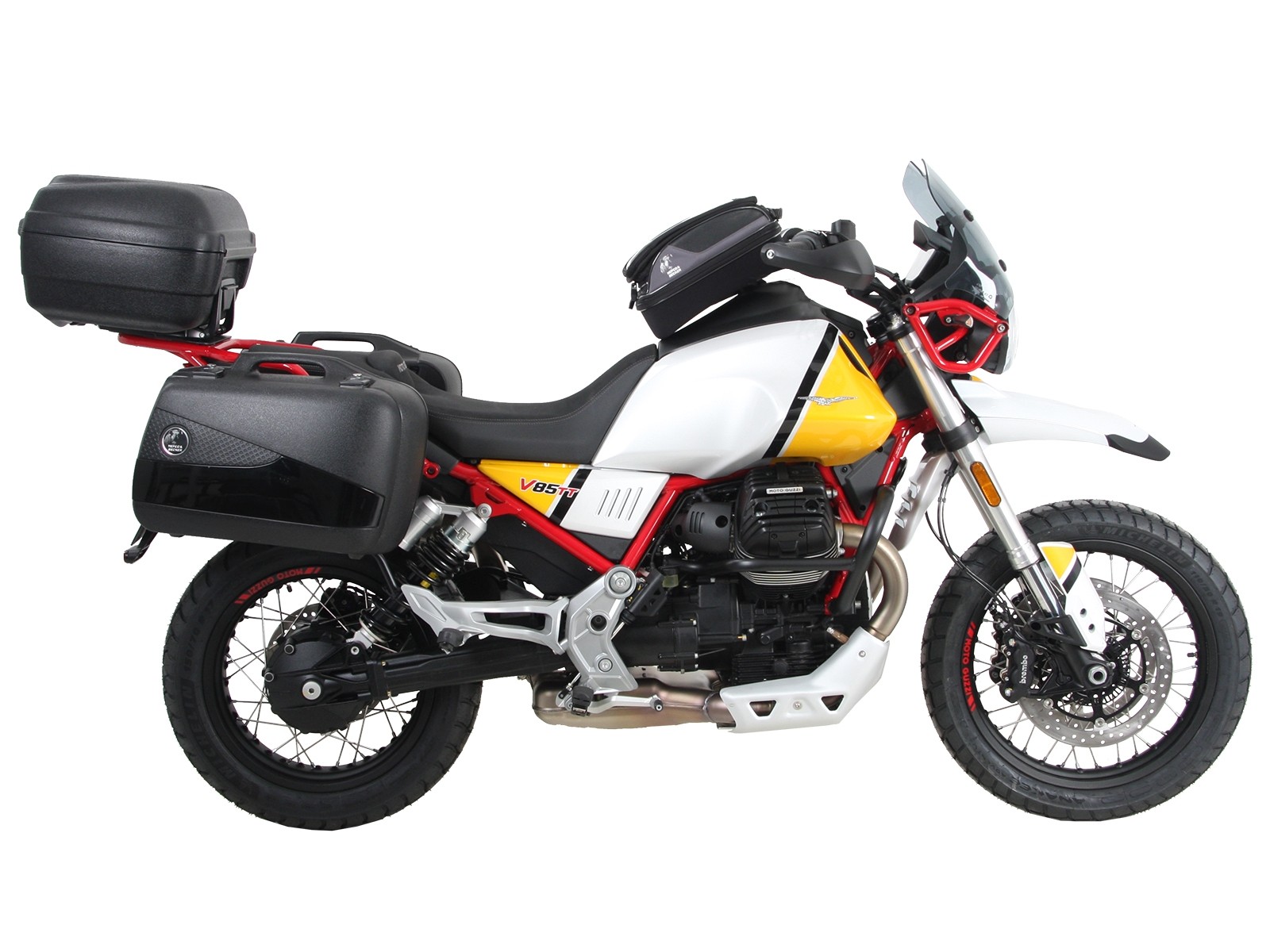 Alurack Topcaseträger nero per V85 TT (Bj.19-) Hepco & Becker