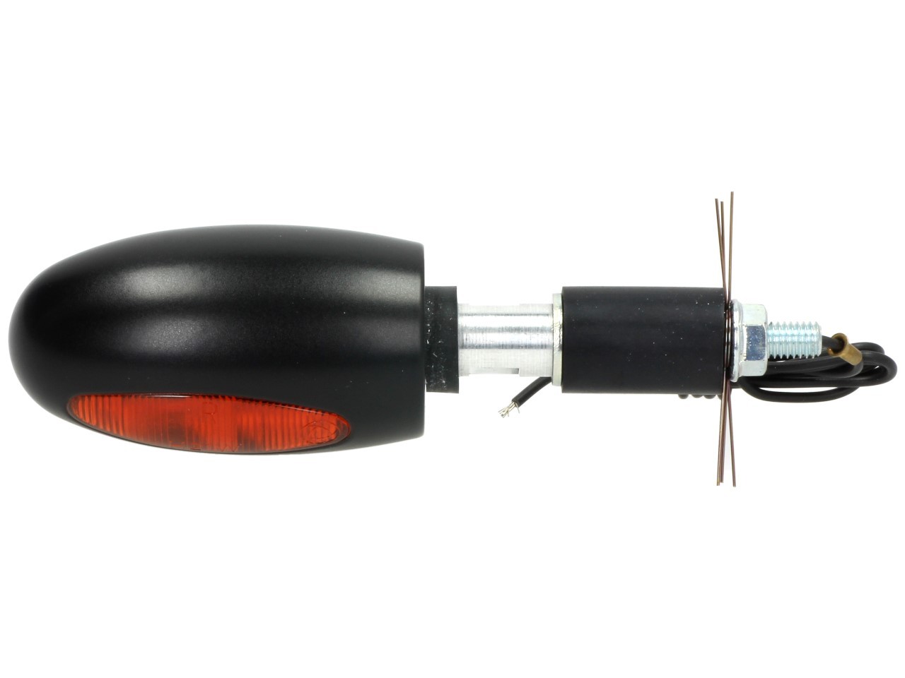 Indicatore Kellermann, BL 1000 giallo, ottone, alogeno, VR/VL, 12 V, 21 W, nero satinato
