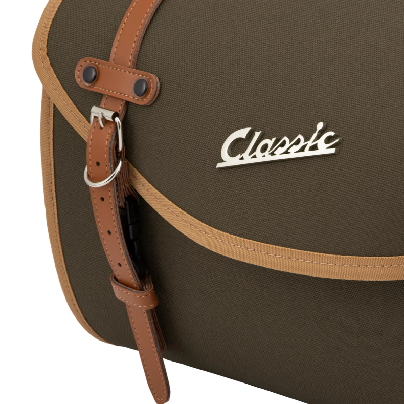 Borsa "Classic" grande per Vespa, in tela, oliva