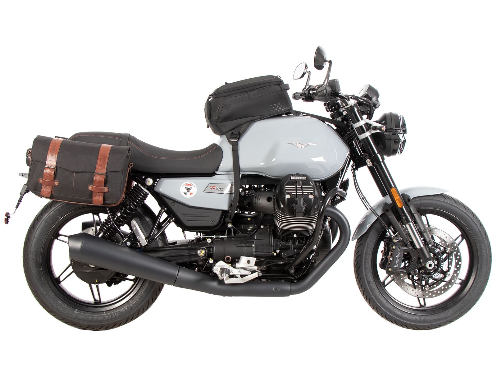 Portapacchi laterale C-Bow nero per Moto Guzzi V7 850 Sport (25- ) Hepco & Becker