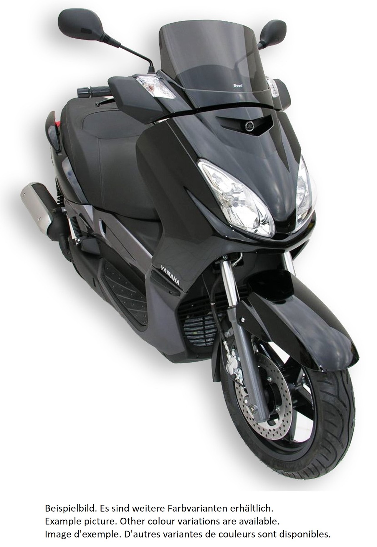 Parabrezza ERMAX Sport H 210 mm per Yamaha X-MAX 125 /250 (06-09), nero