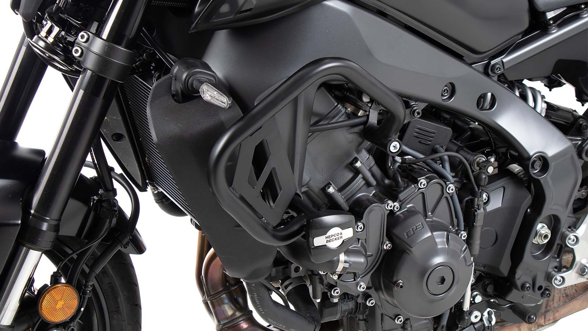 Barra di protezione motore inclusa protezione per Yamaha MT-09 (21-23) Hepco & Becker