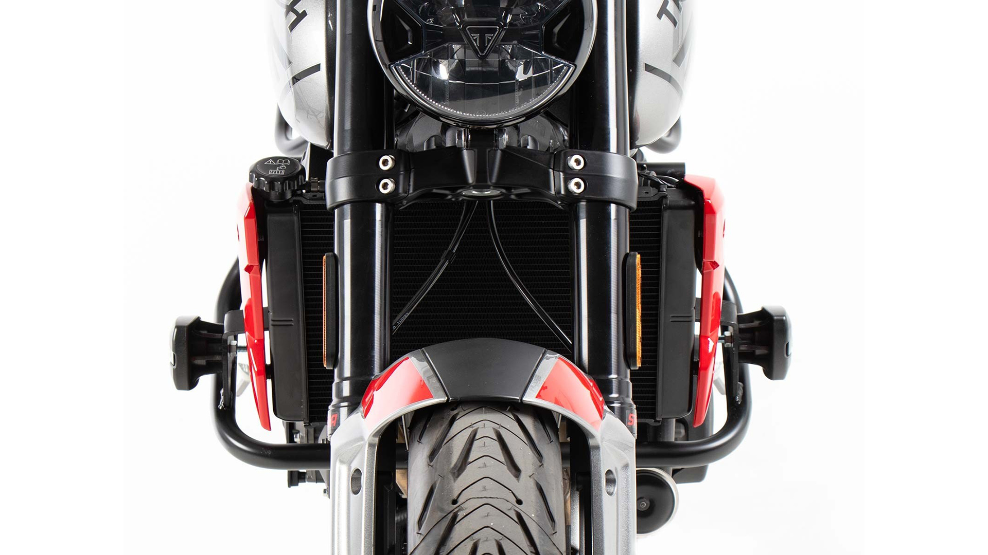 Barra di protezione del motore con cuscinetto di protezione per Triumph Trident 660 (21-) Hepco & Becker