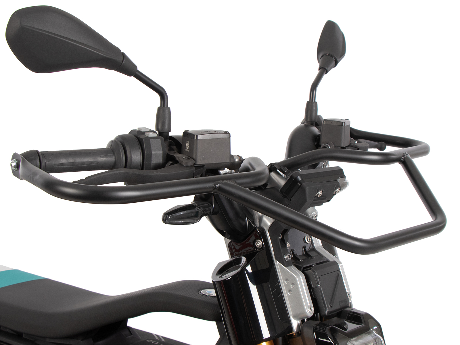 Barra di protezione anteriore nera per BMW CE 02 (23-) Hepco & Becker