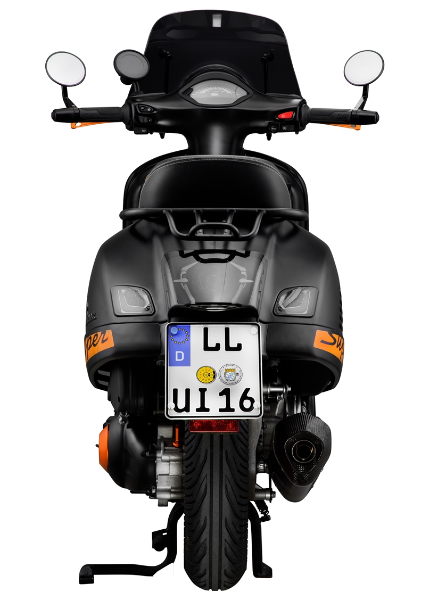 Kit indicatori di direzione anteriori e posteriori per Vespa GTS/GTS Super/GTV 125-300cc ('14-), colorati