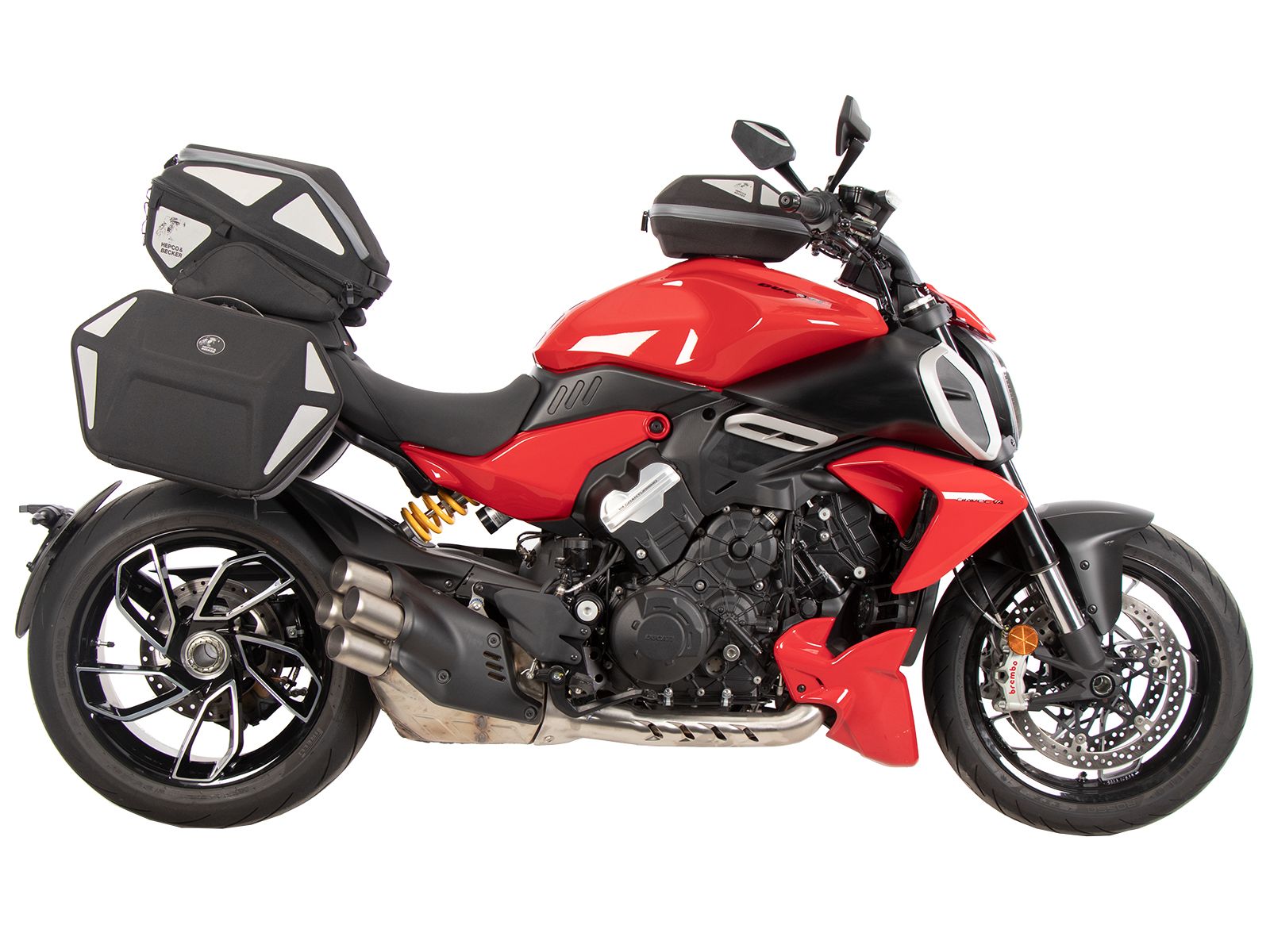 Anello serbatoio di base con blocco borsa serbatoio per Ducati Diavel V4 (23-) Hepco & Becker