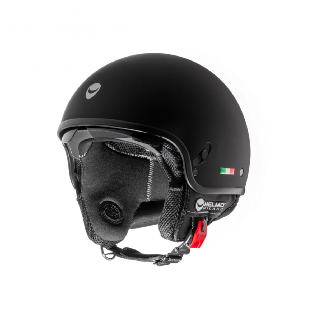 Helmo Milano Demi Jet, Puro Slider, nero opaco