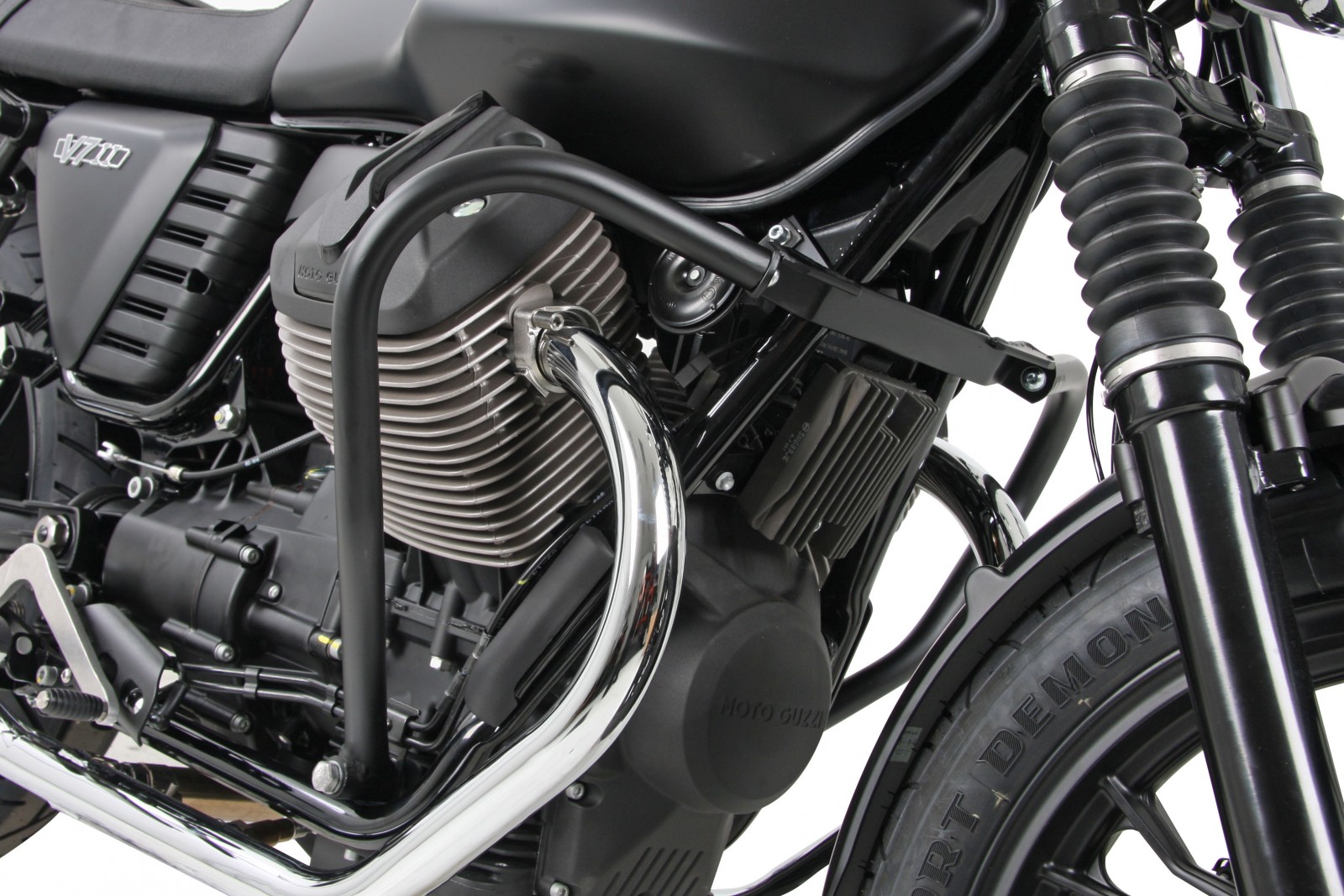 Protezione motore nera per V 7 II (Bj.15-) Hepco & Becker