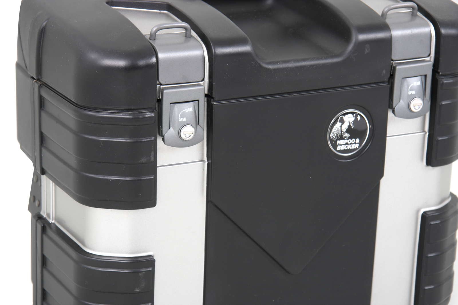 Set di valigie Gobi Black Edition con gancio per bagagli Hepco & Becker