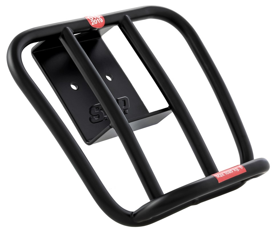 Portapacchi posteriore anni '70 per Vespa GTS / GTS Super HPE 125-300 ('19-), nero opaco