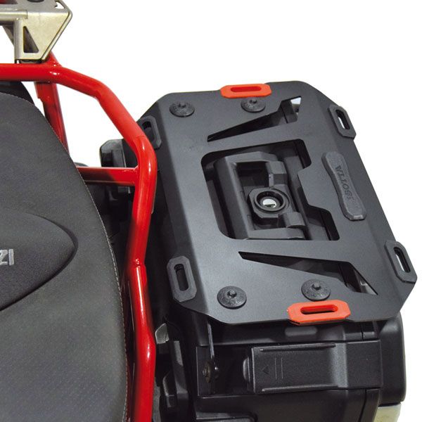 Coppia di portapacchi per valigie originali Urban per Moto Guzzi V85 TT