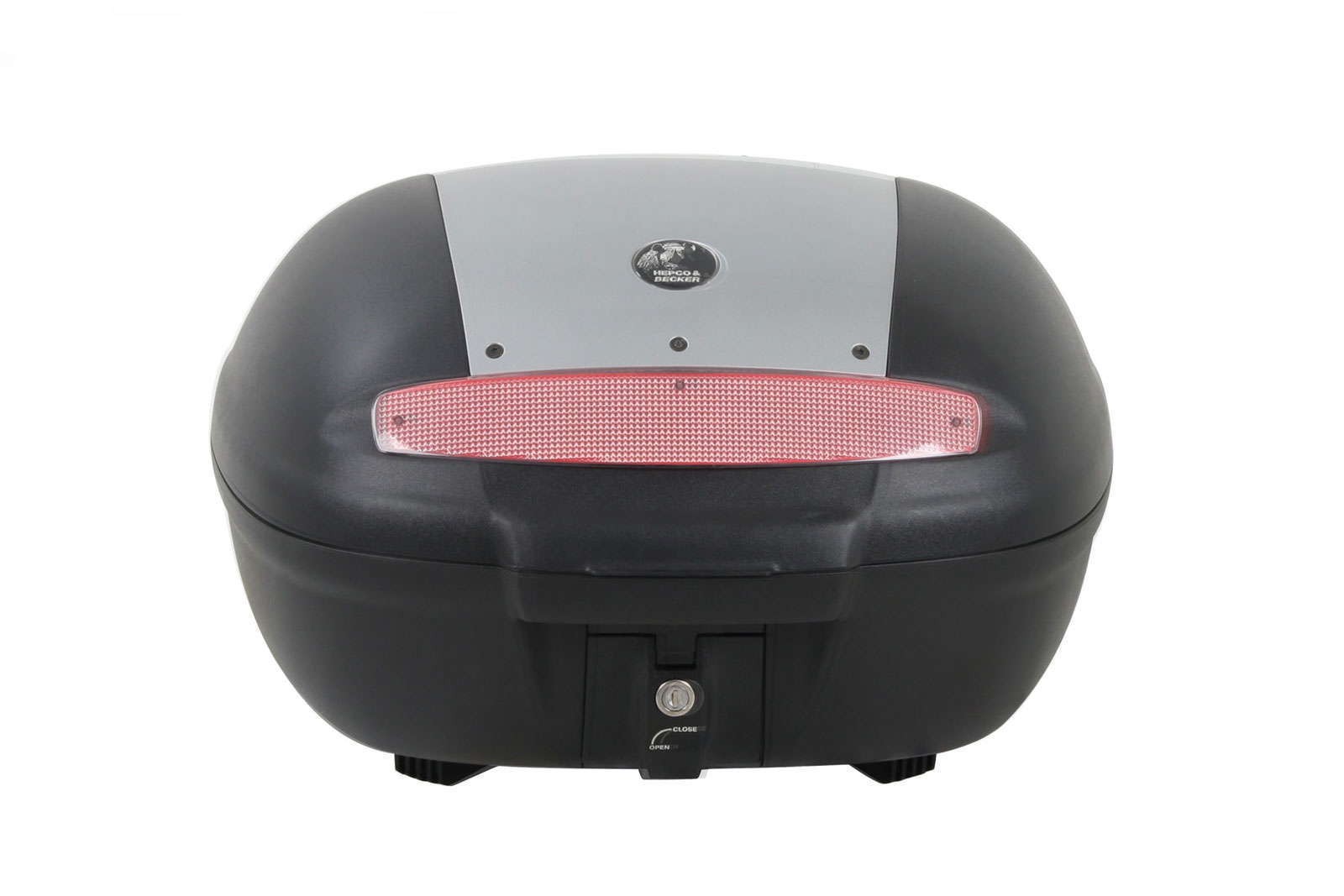 Journey Topcase 50 argento incl. paletta universale per portapacchi di terzi Hepco & Becker