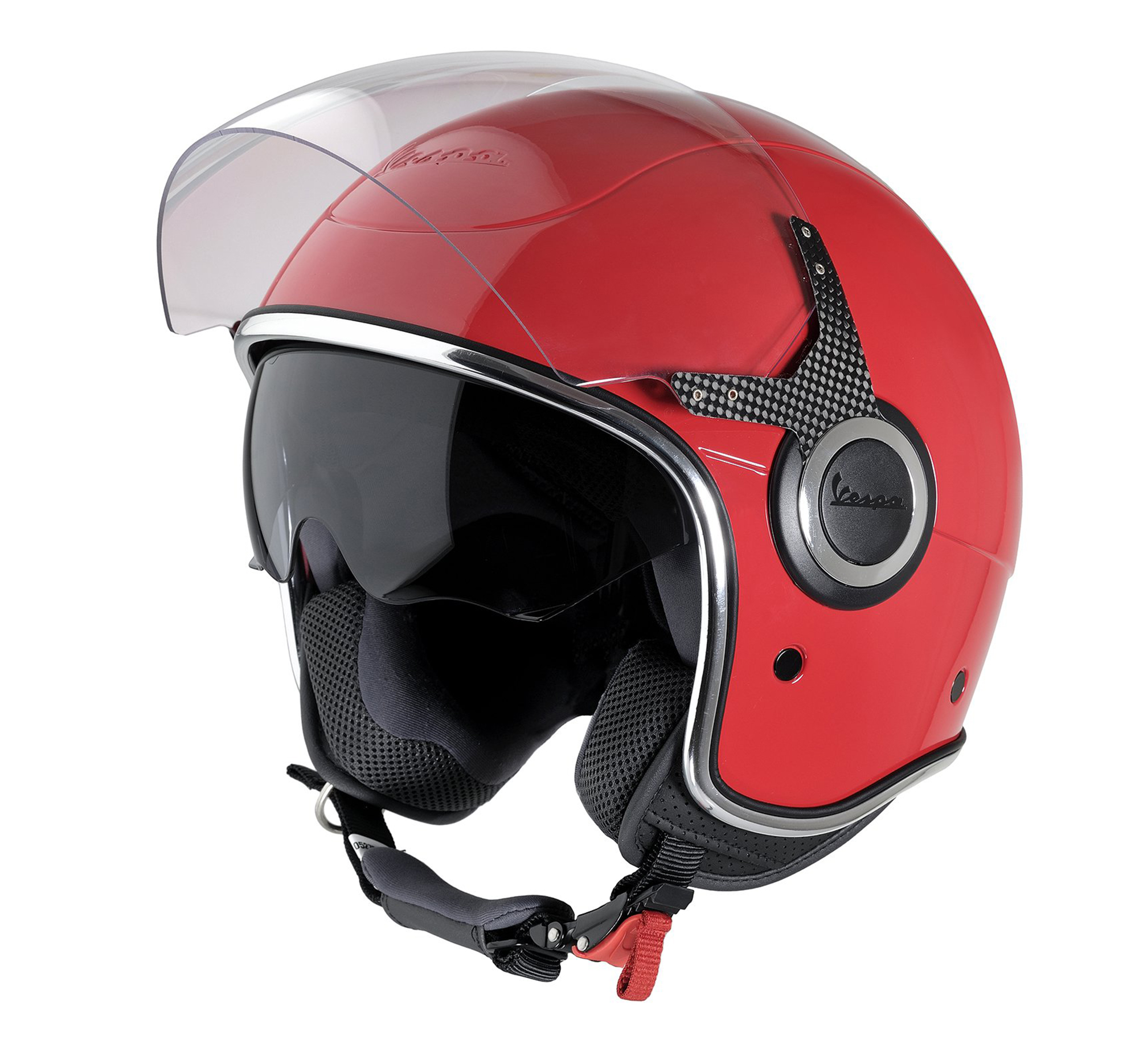 Casco Vespa Jet VJ rosso