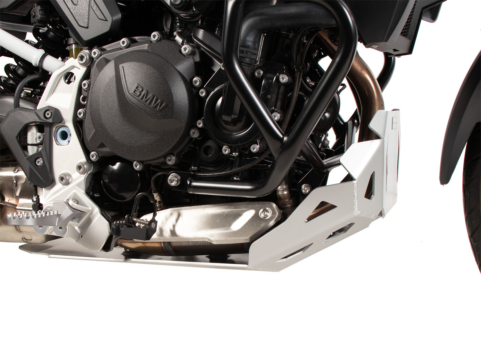 Piastra di protezione motore argento per BMW F 900 GS (24-) Hepco & Becker