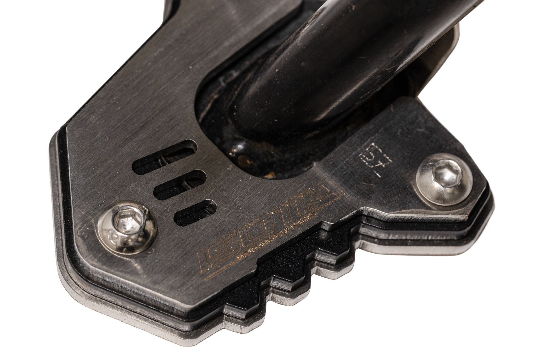 Estensione del piede del cavalletto laterale per Honda CB 500 X (19-23) / NX 500 (24-), nero