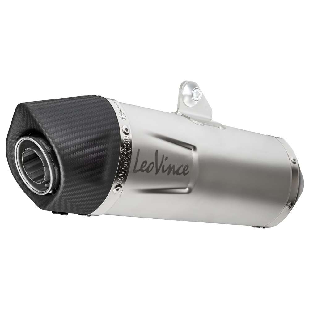 LeoVince sistema completo SBK Nero per Vespa GTS 125 /150, acciaio inox, slip on, ABE, Euro4