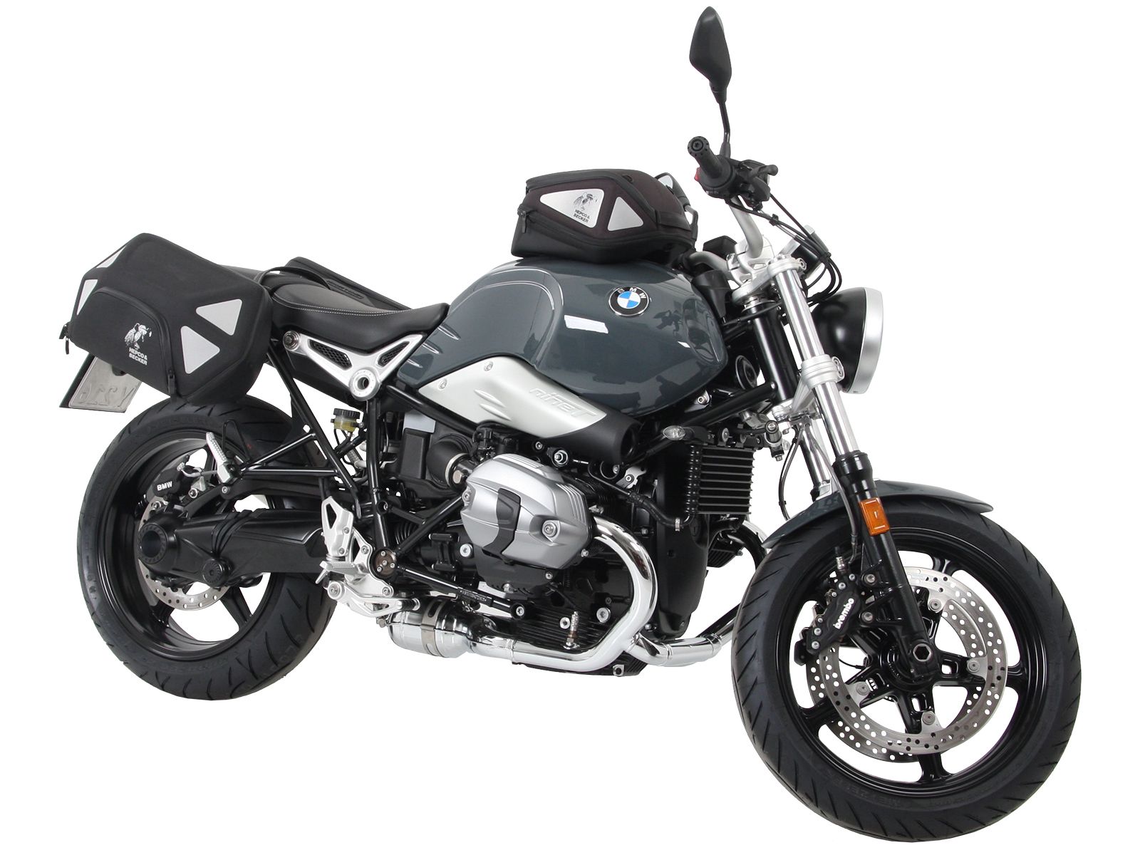 Anello serbatoio di base con blocco borsa serbatoio per BMW R nineT Pure (17-23) Hepco & Becker