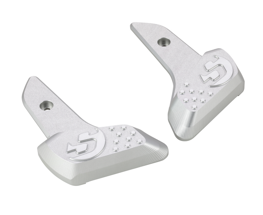 Poggiapiedi destro e sinistro per Vespa Primavera /Sprint 50-150ccm 2T/4T AC, argento opaco
