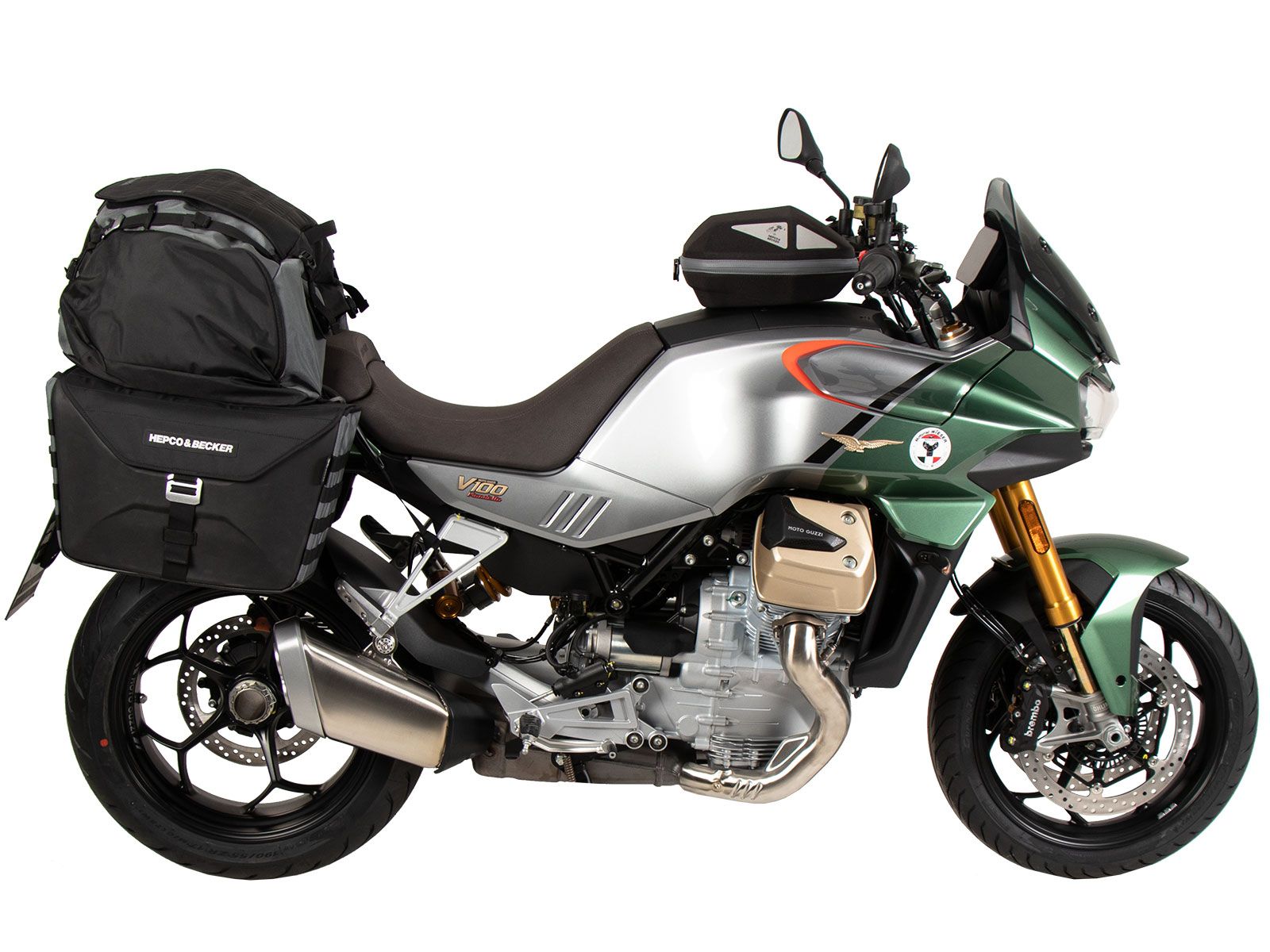 Anello serbatoio di base con blocco borsa serbatoio per Moto Guzzi V100 Mandello /S (22-)