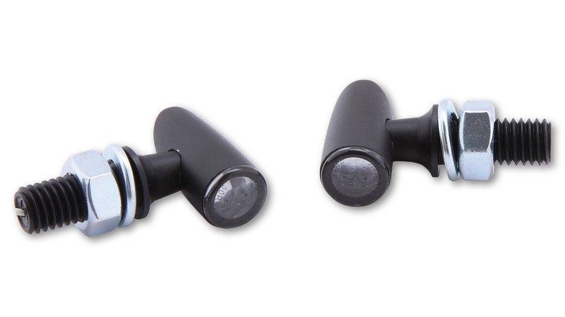 HIGHSIDER pro Proton One LED indicatore di direzione/luce di posizione nero/tinta 2in1, omologato E (coppia)