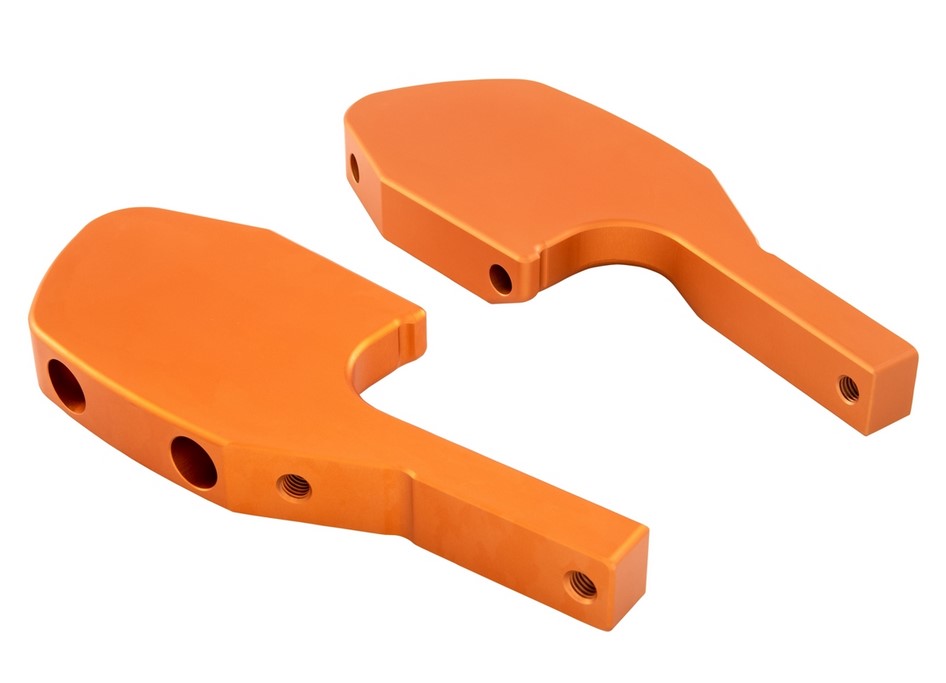 Adattatore poggiapiedi per Vespa GTS/GTS Super/GTV/GT 60/GT/GT L 125-300cc, arancio opaco