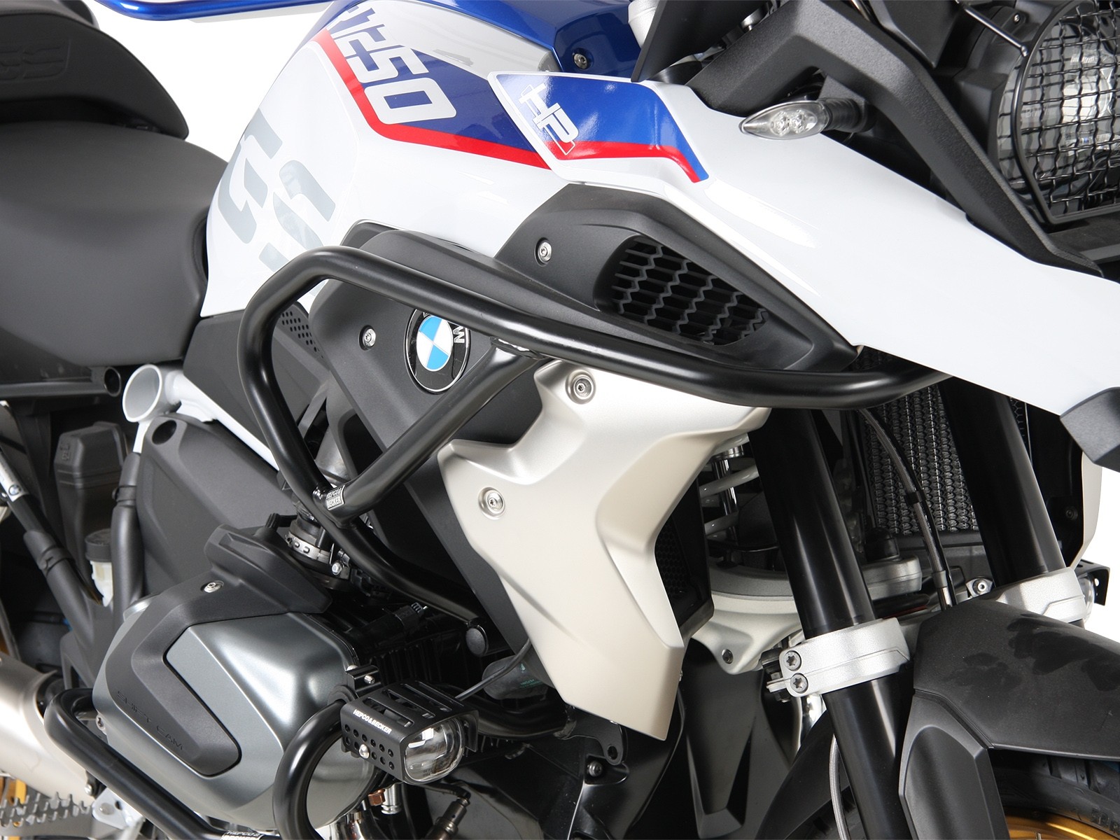 Barra di protezione serbatoio nera per BMW R 1250 GS (19-23) Hepco & Becker