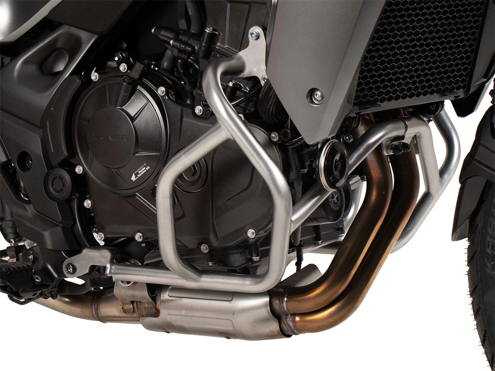Protezione motore argento per Honda XL 750 Transalp (23-) Hepco & Becker