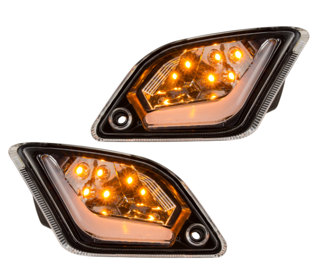 Kit indicatori di direzione anteriori e posteriori per Vespa GTS/GTS Super/GTV/GT 60/GT/GT L ('03-'13), trasparente