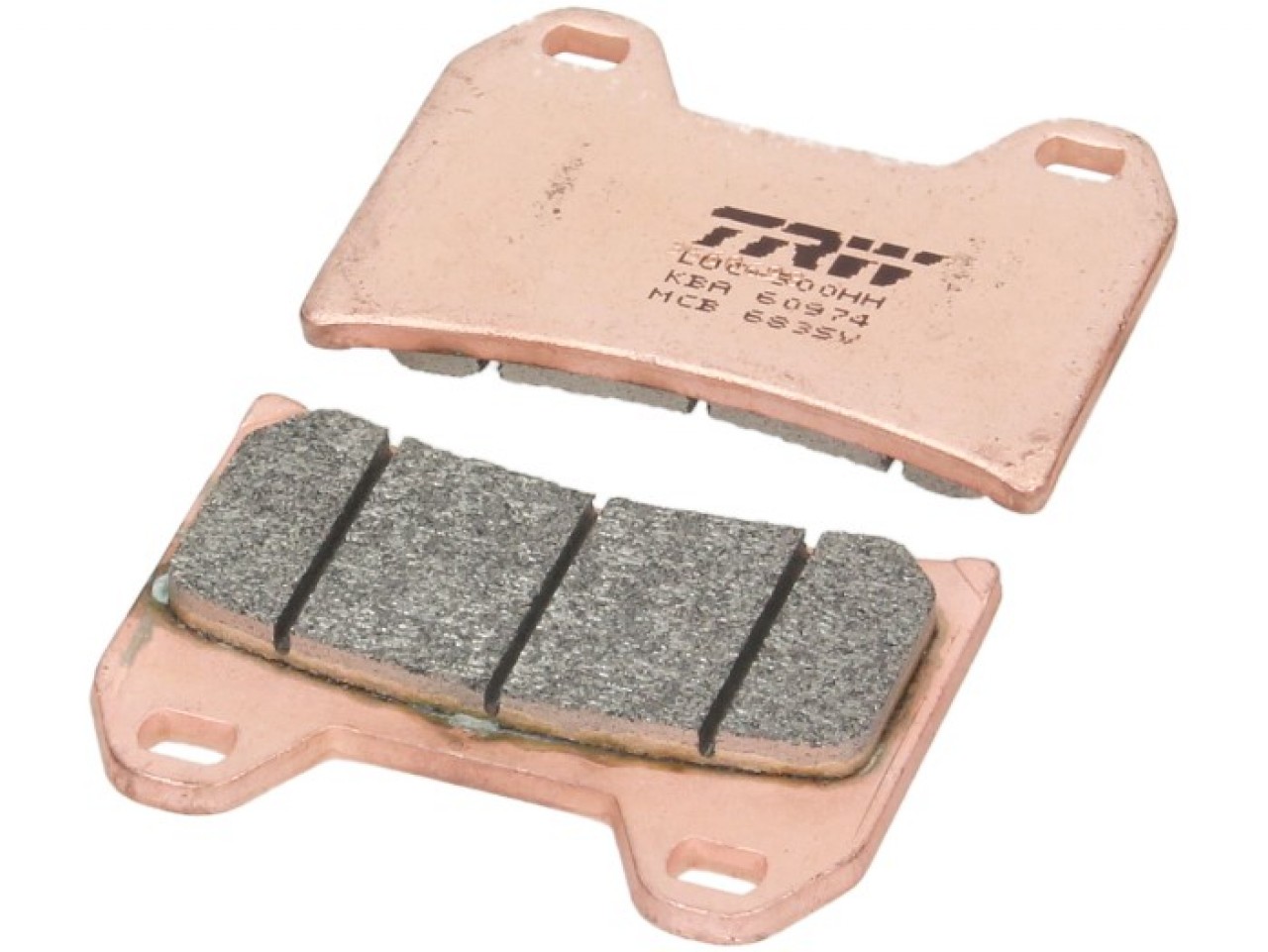 Set di pastiglie freno TRW MCB683SV, metallo sinterizzato, omologato ECE R90