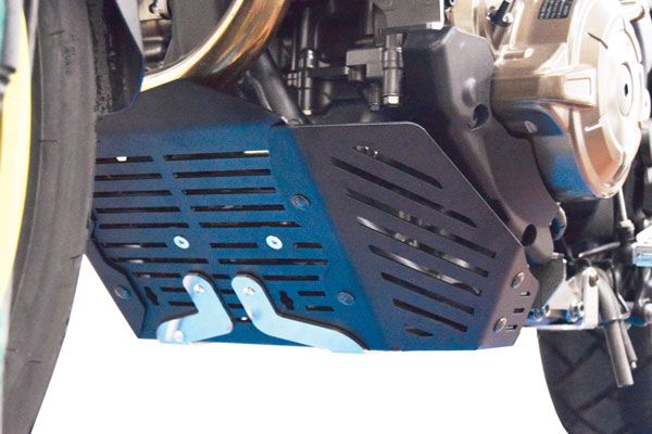 Piastra di protezione del motore in alluminio per Honda CRF 1000 L Africa Twin, nera