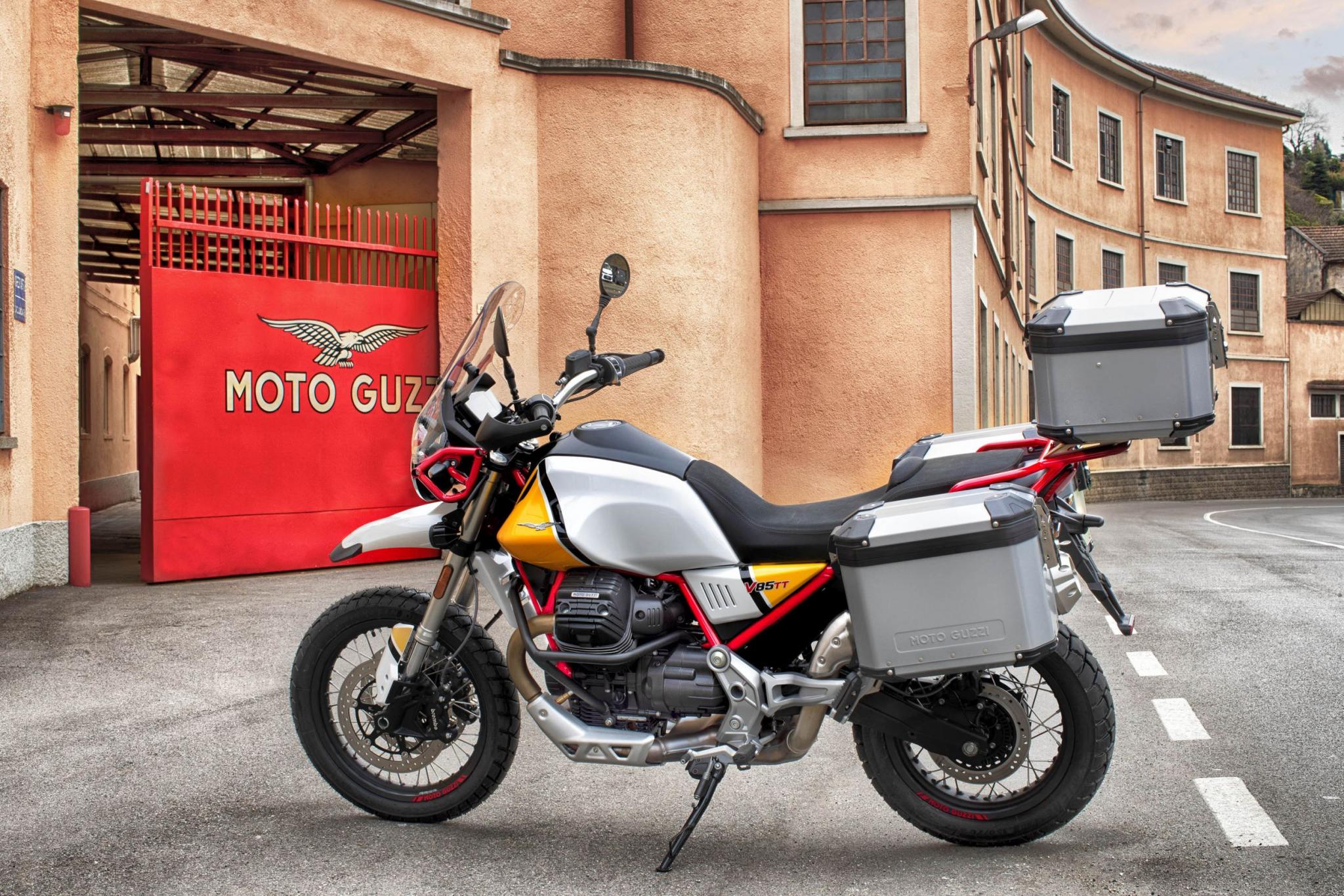 Bauletto in alluminio originale Moto Guzzi V85 TT