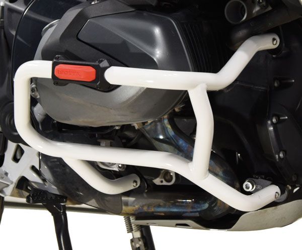 Barra di protezione inferiore per BMW R 1250 GS, ferro, bianco