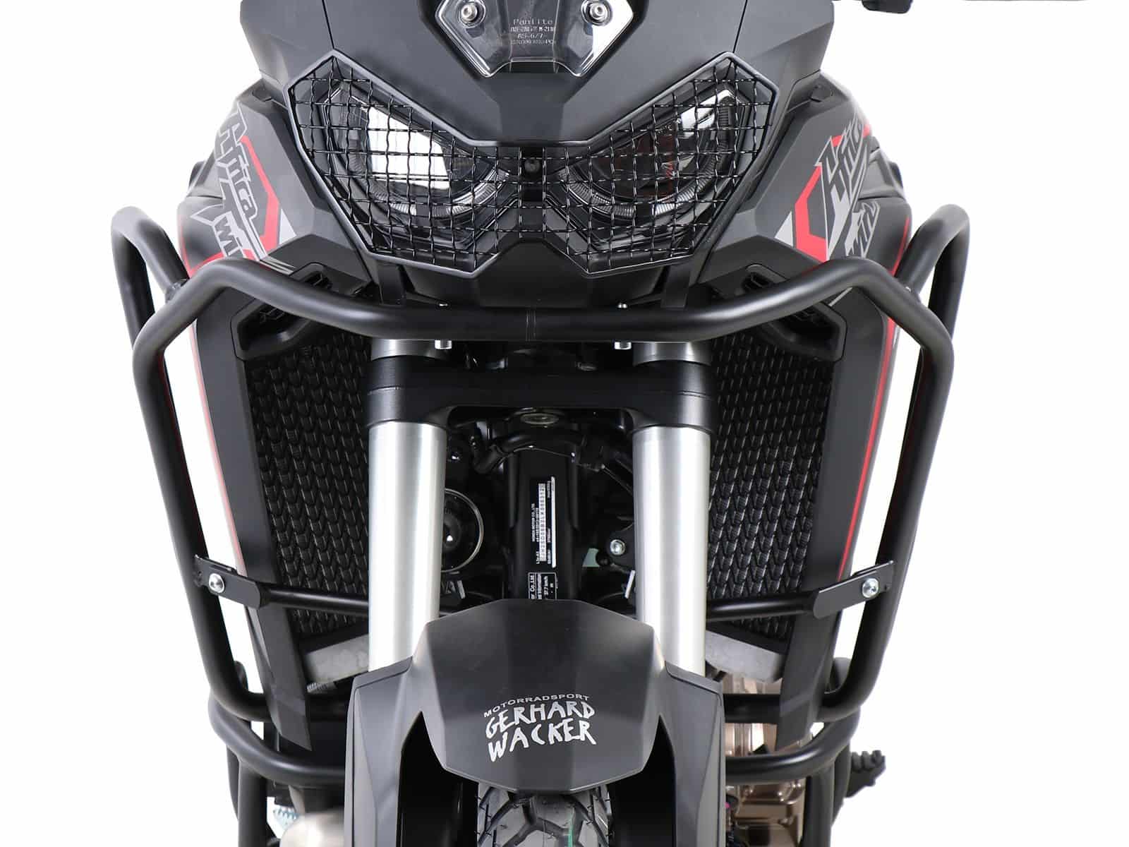 Barra di protezione serbatoio nera per Honda CRF 1100 L Africa Twin (20-23) Hepco & Becker