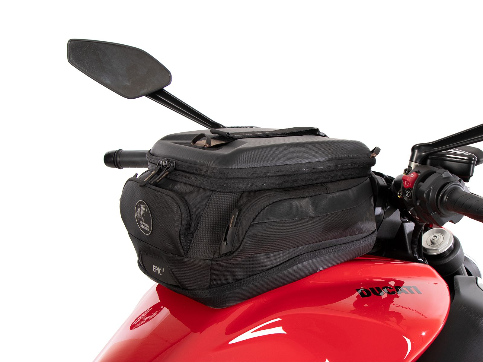 Anello serbatoio di base con blocco borsa serbatoio per Ducati Diavel V4 (23-) Hepco & Becker