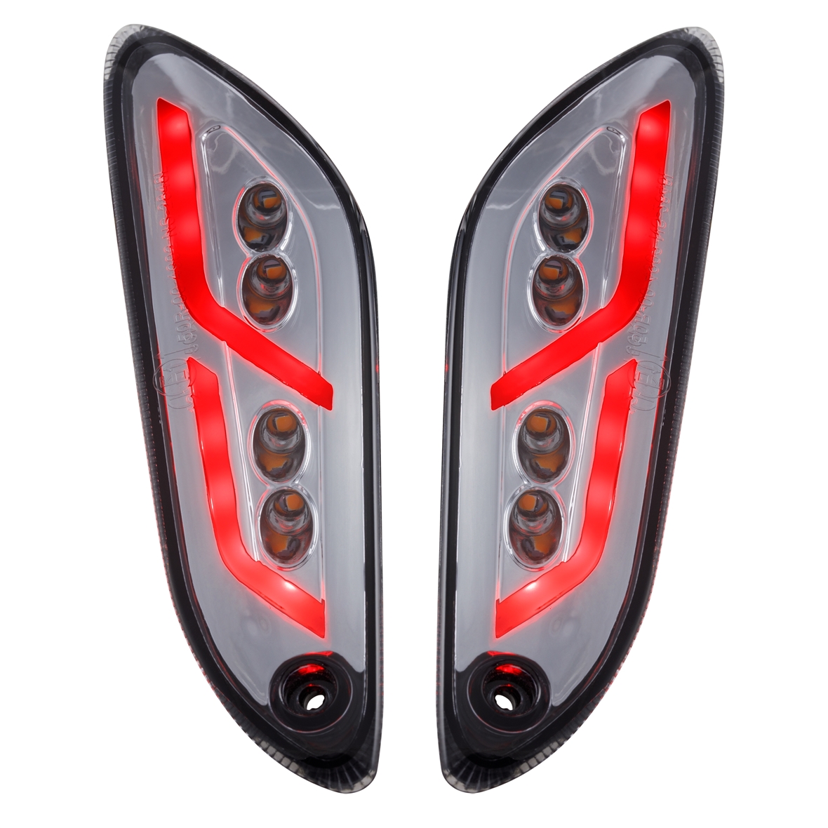 Kit indicatori di direzione posteriori sinistra/destra a LED colorati per Vespa Primavera / Sprint 50-150cc SIP Style