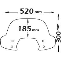 Parabrezza "Fashion" pesantemente oscurato per Vespa Sprint - Isotta