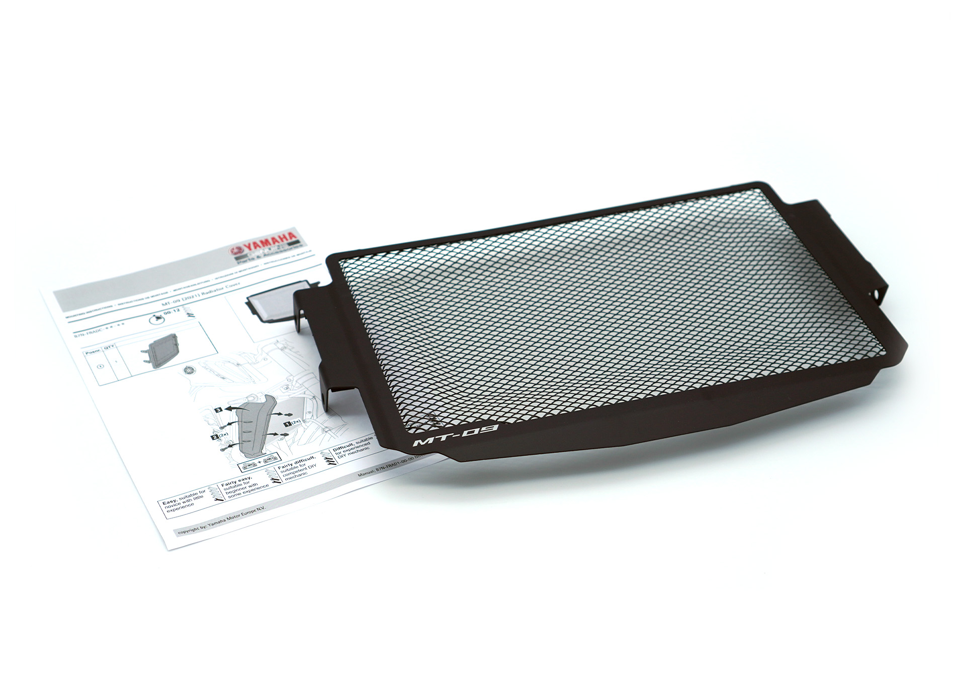 Copriradiatore nero per MT-09 (Bj.21-) Originale Yamaha