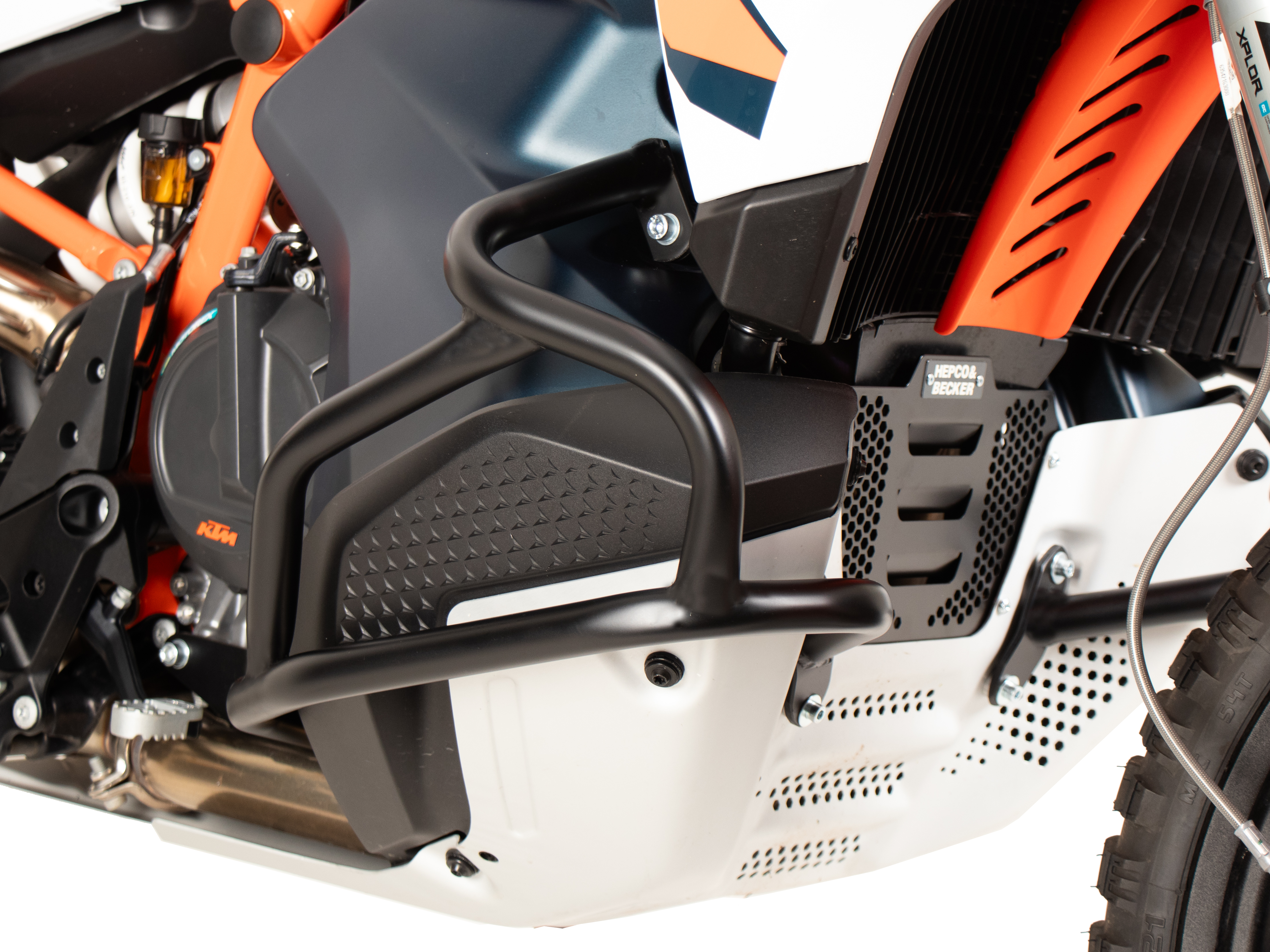 Protezione motore nera per KTM 790 Adventure (24-) Hepco & Becker