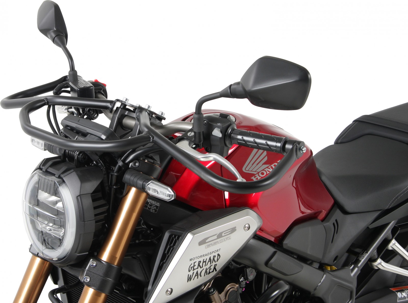 Barra di protezione anteriore nera per Honda CB 650 R (19-20) Hepco & Becker