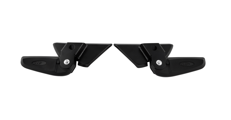 Pedane destra e sinistra per Vespa LX /LXV /S 50-150cc, nero/nero