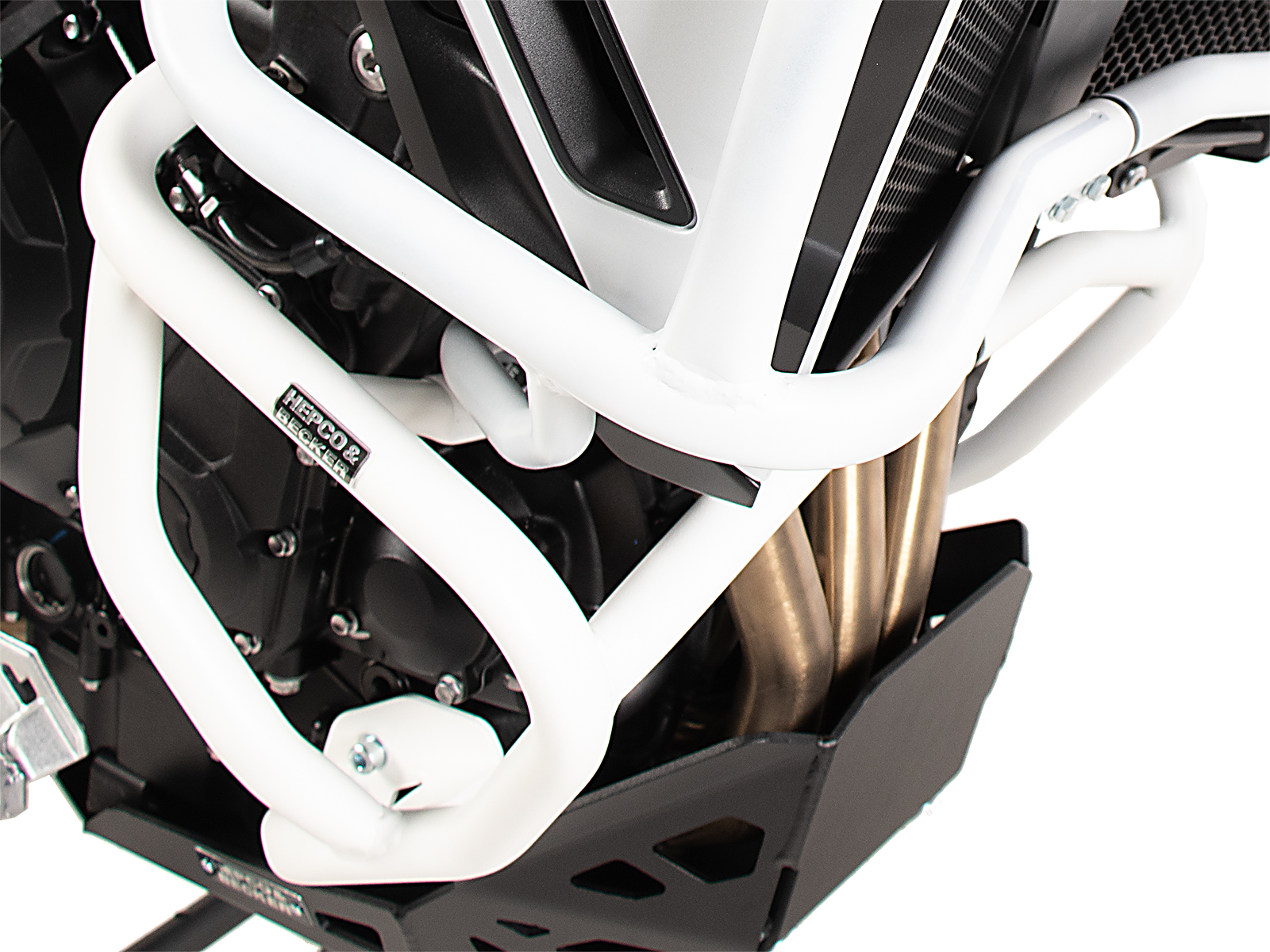 Protezione motore bianca per Triumph Tiger 900 Rally Pro (24-) Hepco & Becker