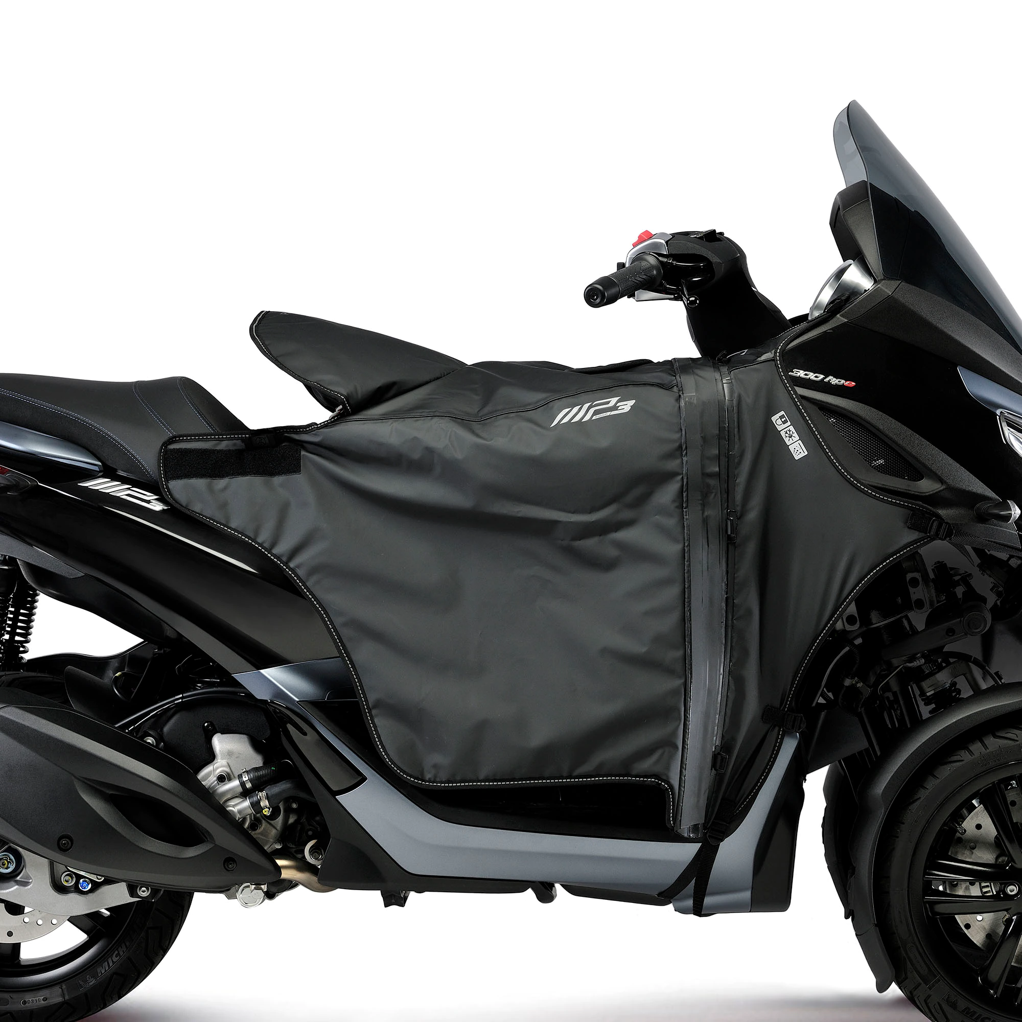 Protezione gambe riscaldata per Piaggio MP3 HPE 300 /Sport (19-23)