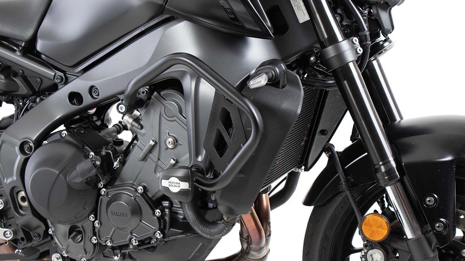 Barra di protezione motore inclusa protezione per Yamaha MT-09 (21-23) Hepco & Becker