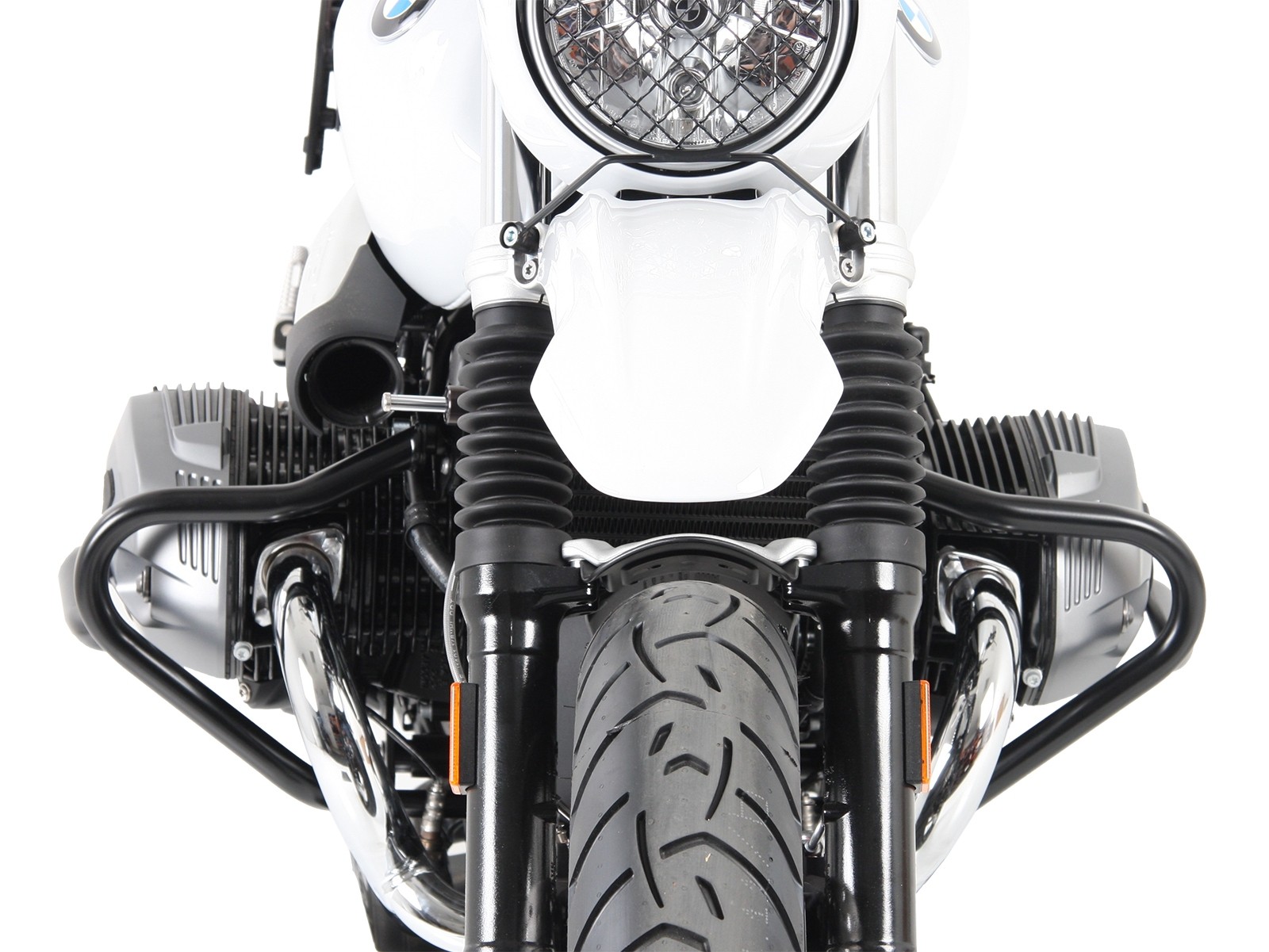 Protezione motore argento per BMW R nineT Urban G/S (17-23) Hepco & Becker