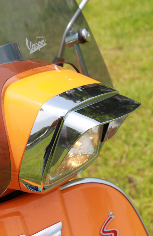 Anello lampada con paralume per Vespa S 50-150ccm, cromo