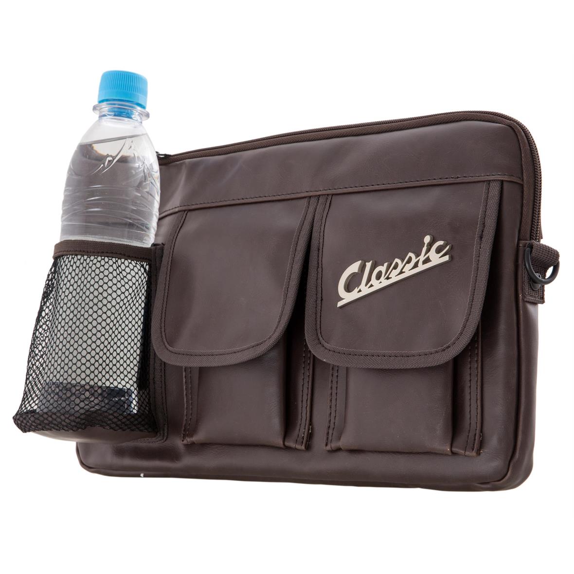 Borsa "Classic" per bagagliaio/guantiera Vespa - marrone, finta pelle