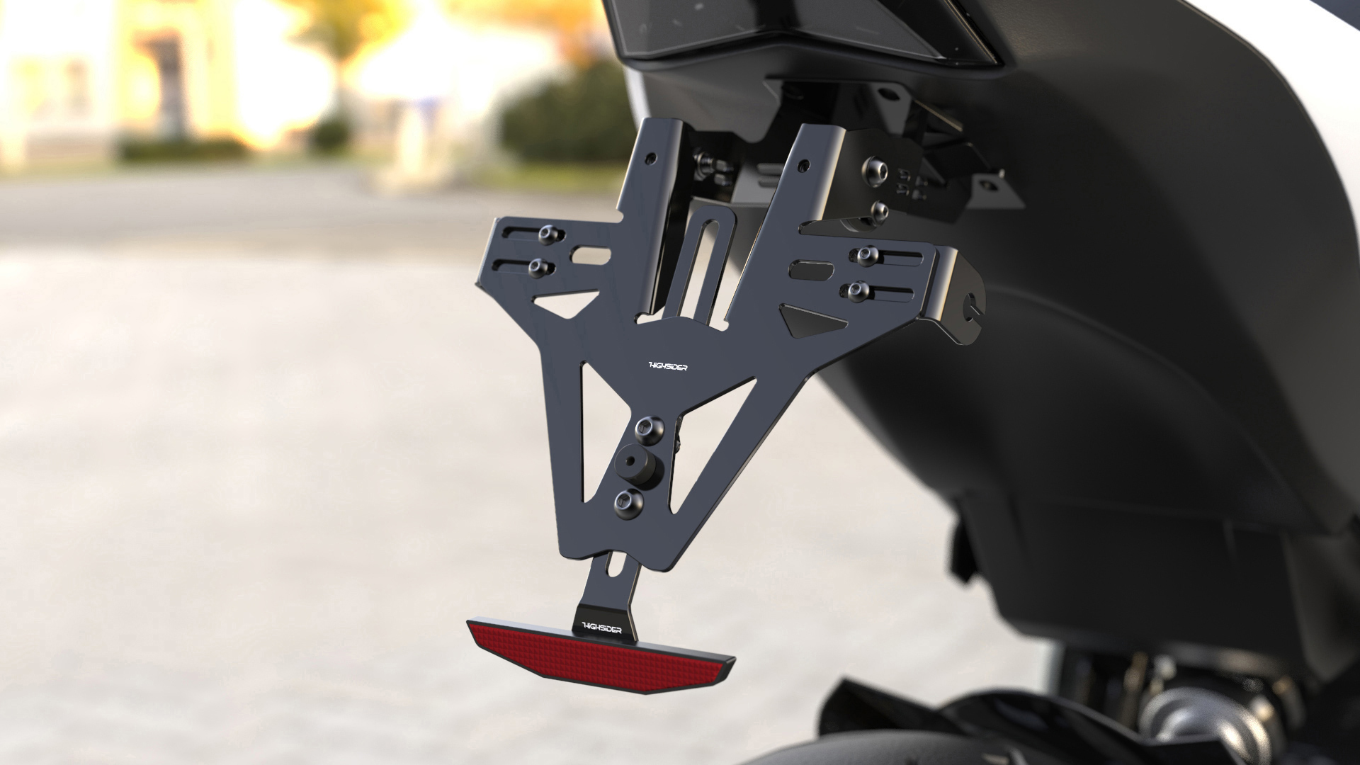 Portatarga corto incl. illuminazione targa per Aprilia RS 660 20- / Tuono 660 21-