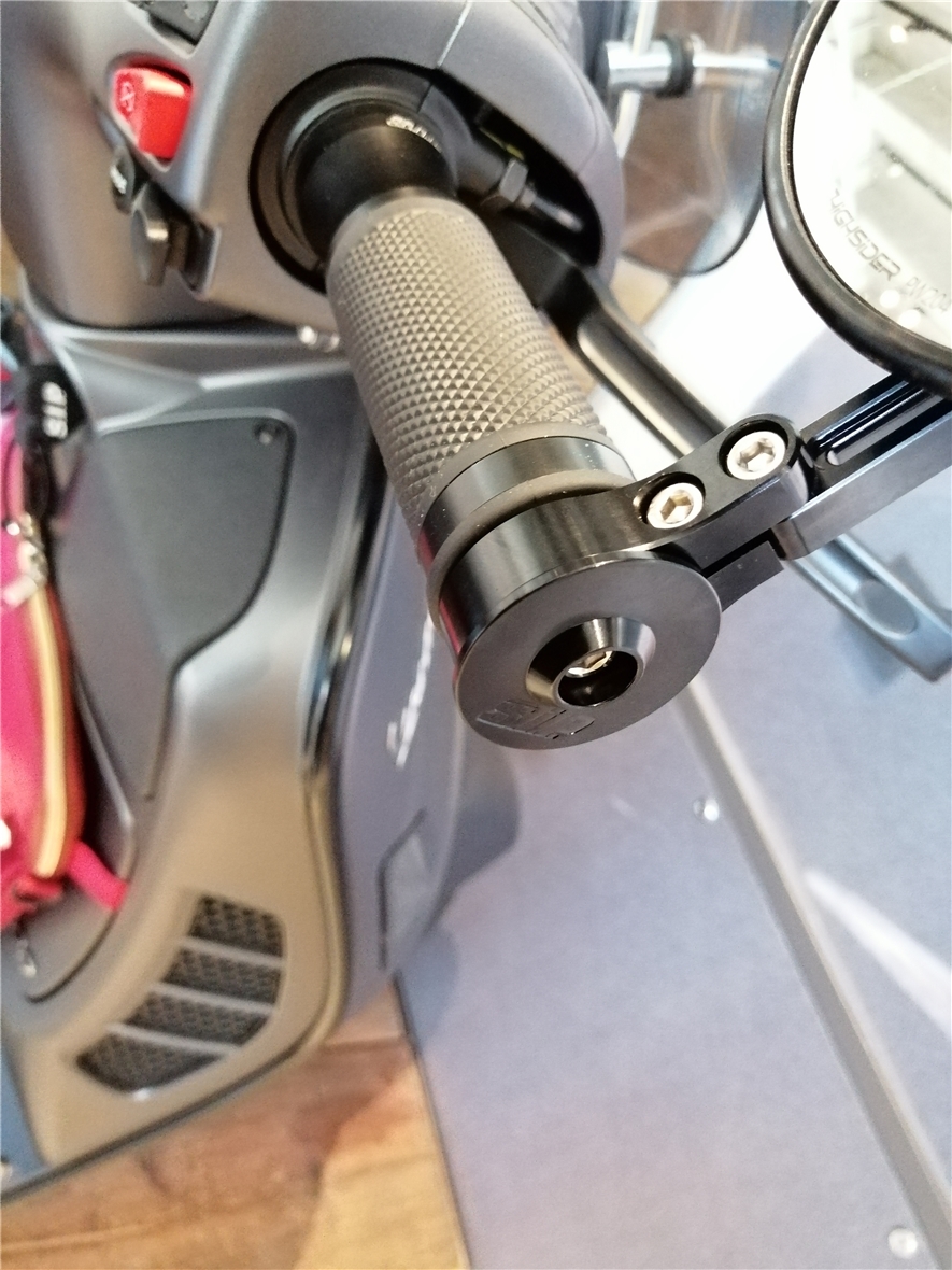 Kit di montaggio per specchietti retrovisori per manubrio senza pesi per manubrio, MK II, nero