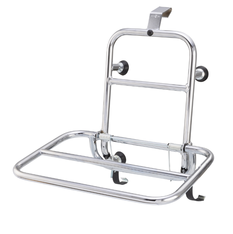 Portapacchi anteriore per Vespa GTS/GTS Super/GTV/GT 60/GT/GT L 125-300cc, pieghevole, cromato